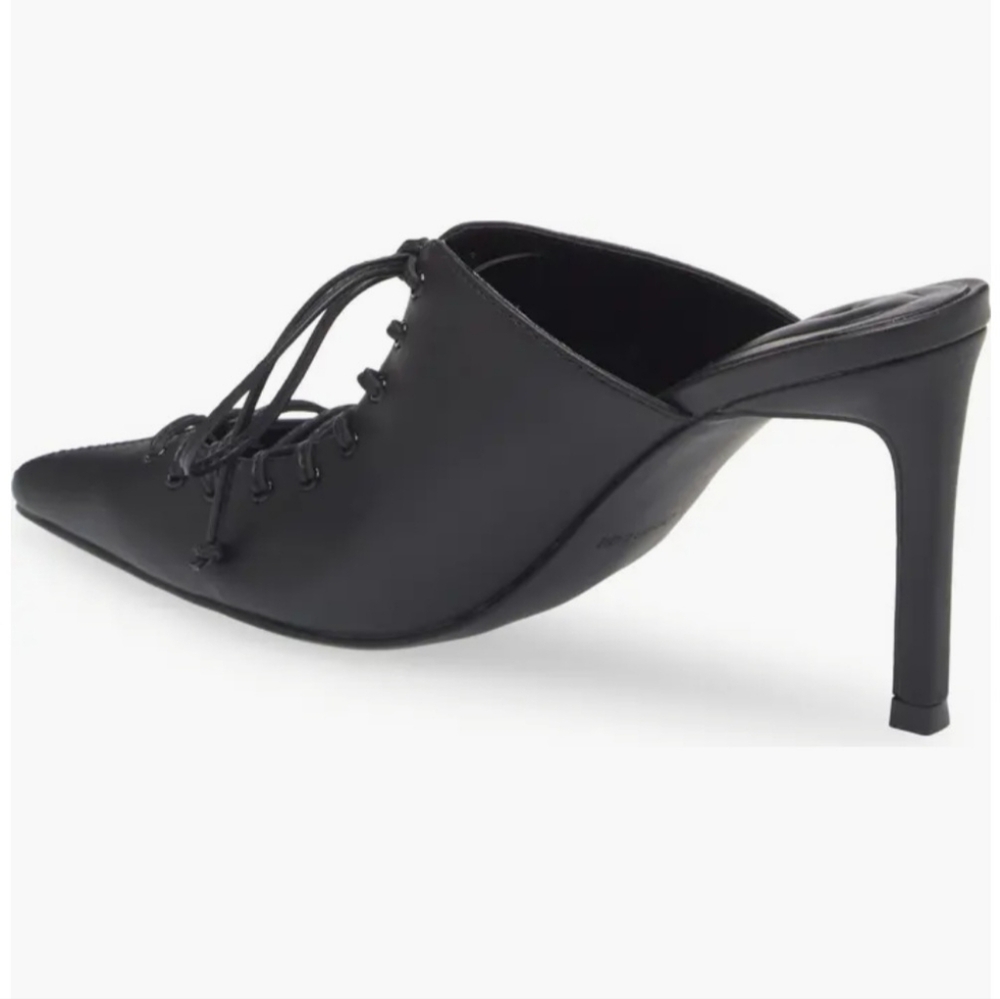 Lace Up Pointed Toe Mule - Picture 3 of 6